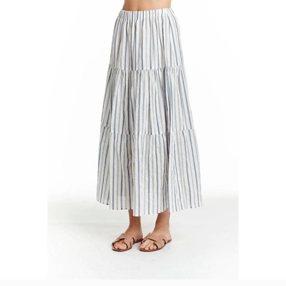 NWT $238 Drew striped maxi skirt